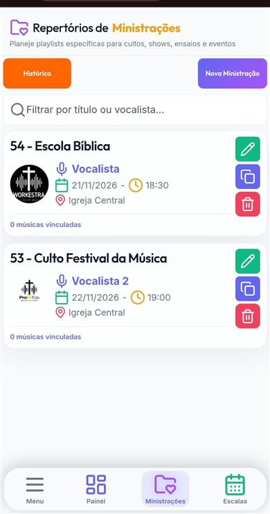 Ministrações do Workestra